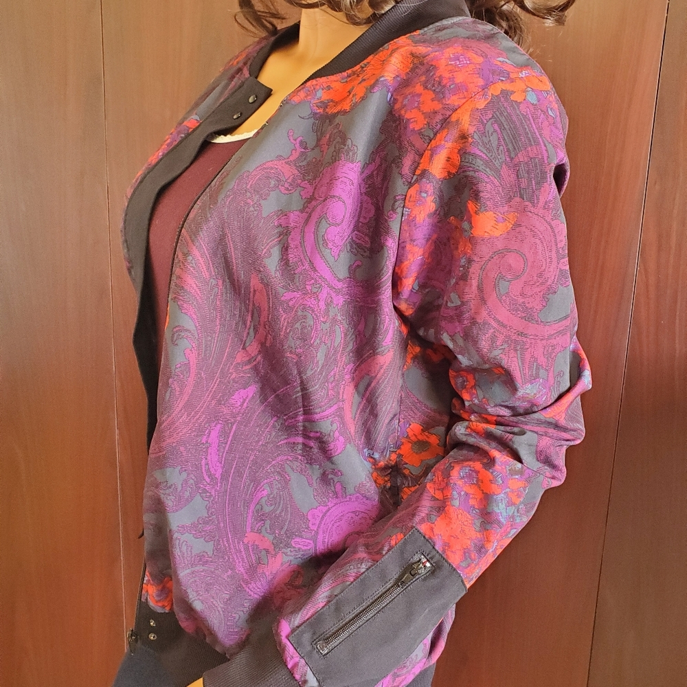 Fabletics Ithaca Romantic Print Bomber Jacket - image 7
